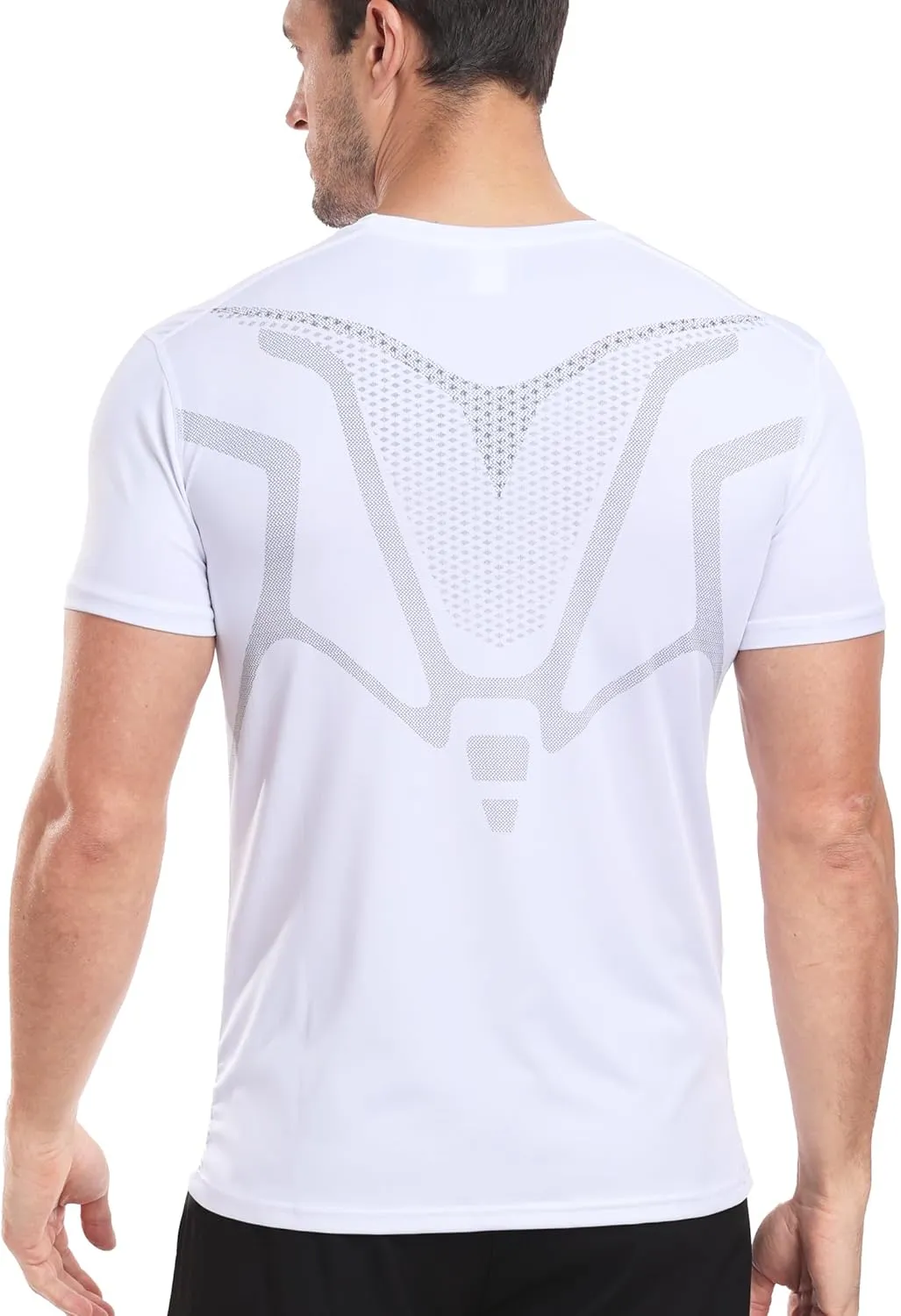 2 Pack Workout Shirts for Men, Quick Dry Athletic Gym Active T Shirt for Running, Breathable Outdoor Training Shirts