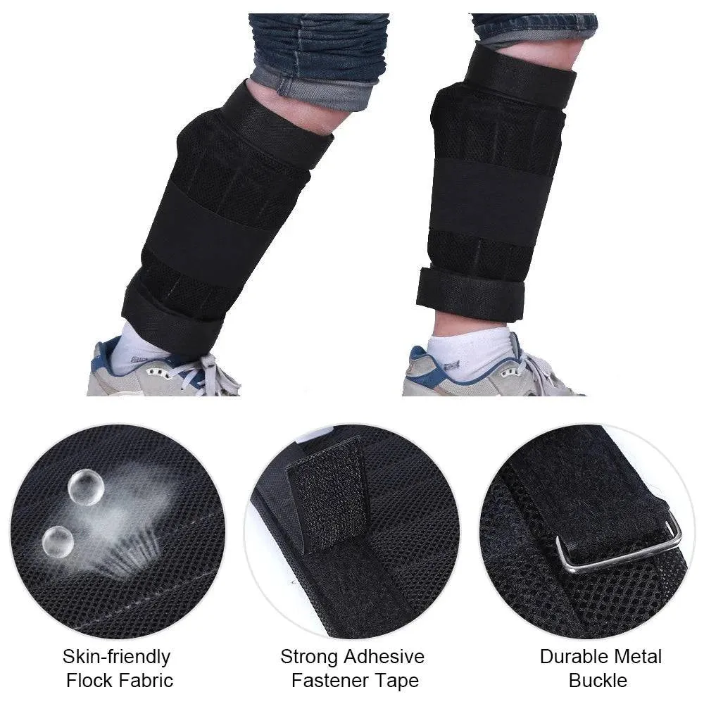2 PCS 16kg Loading Ankle Weighted Adjustable Exercise Weight Leggings Wraps Leg Strength Training for Fitness Workout Running