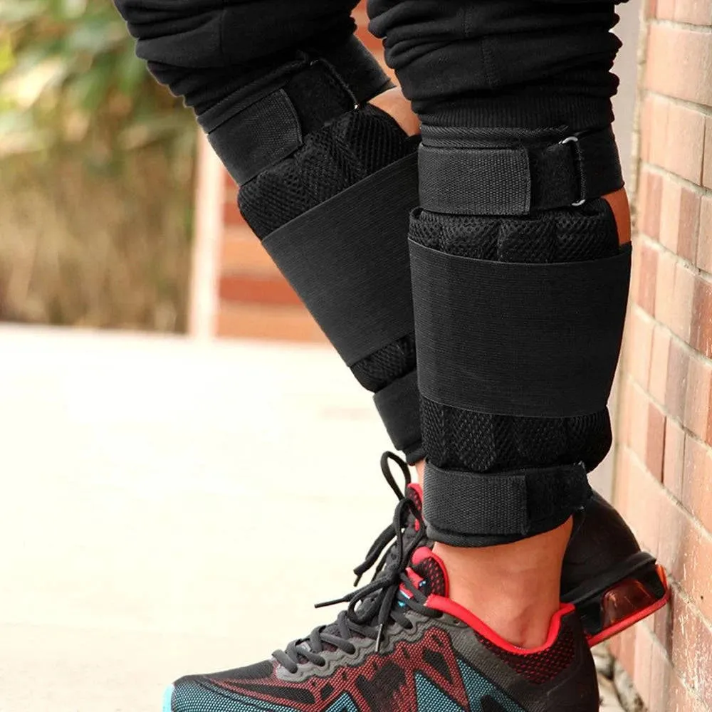 2 PCS 16kg Loading Ankle Weighted Adjustable Exercise Weight Leggings Wraps Leg Strength Training for Fitness Workout Running