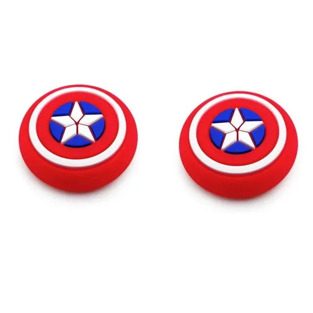 2Pieces Universal Game Controller Silicone Thumb Grip Cap