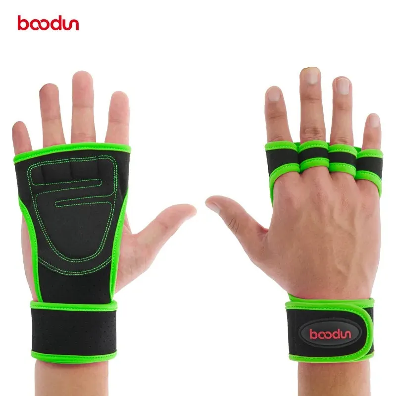 7071021 Body Building Gym Training Keep Fit Gloves Wrist Wraps Workout Half Finger