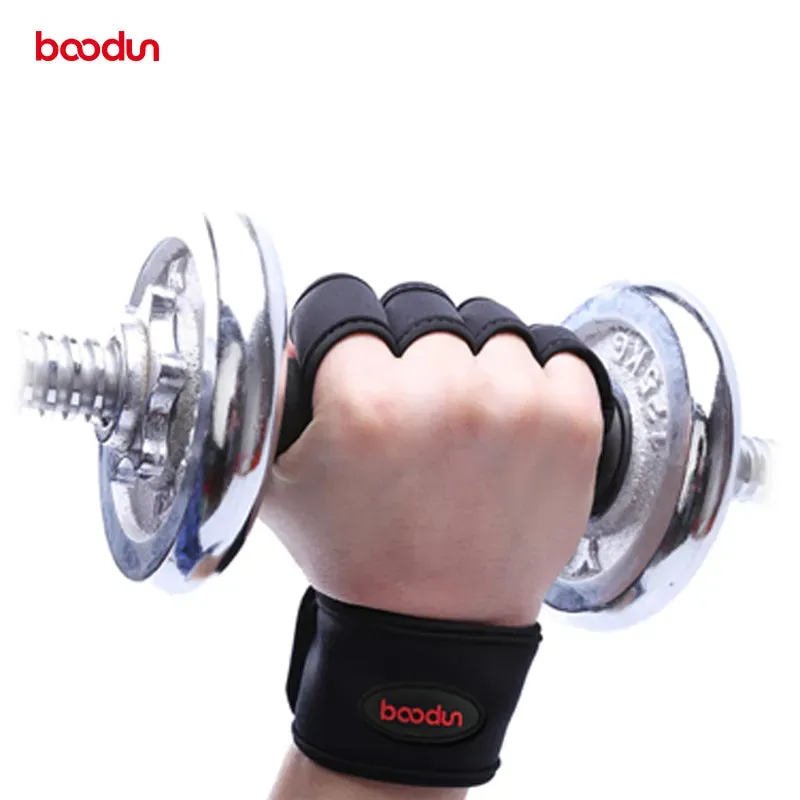7071021 Body Building Gym Training Keep Fit Gloves Wrist Wraps Workout Half Finger