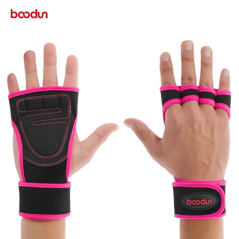 7071021 Body Building Gym Training Keep Fit Gloves Wrist Wraps Workout Half Finger