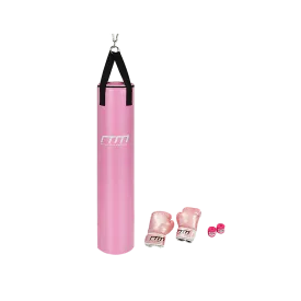 70lb Red Heavy Bag Kit Punching Boxing Bag Gloves Hand Wraps