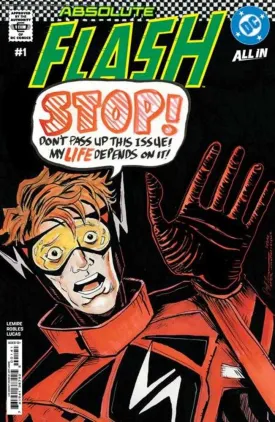 Absolute Flash #1 Cover I 1:25 Ratio Variant Jeff Lemire Card Stock