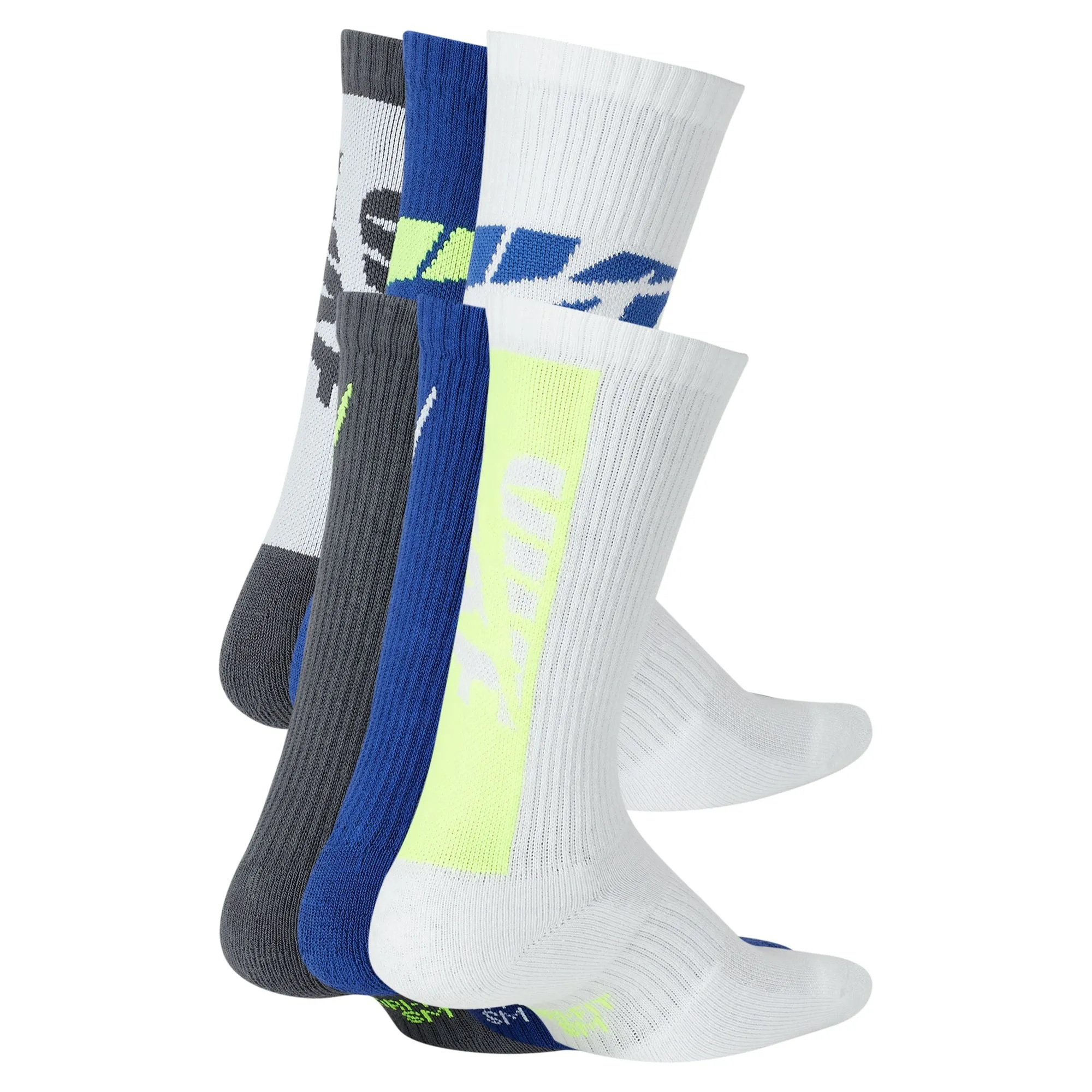 Boys' Nike Youth Everday Cushion Crew 6-Pack Socks