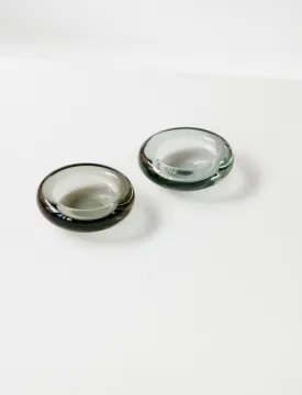 Buoyant Dish Grey Glass