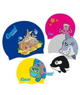 Cressi Swim Junior Soft Silicone Childrens Swimming Cap