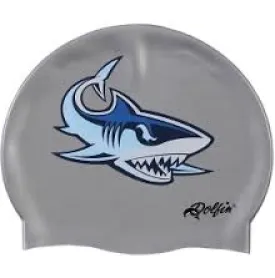 DOLFIN Printed Silicone Cap - Shark Mascot