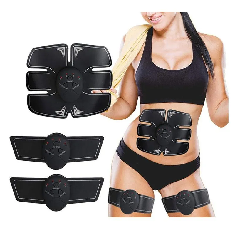 Electric Muscle EMS Stimulator Toner Trainer for ABS Abdomen Arms and Legs