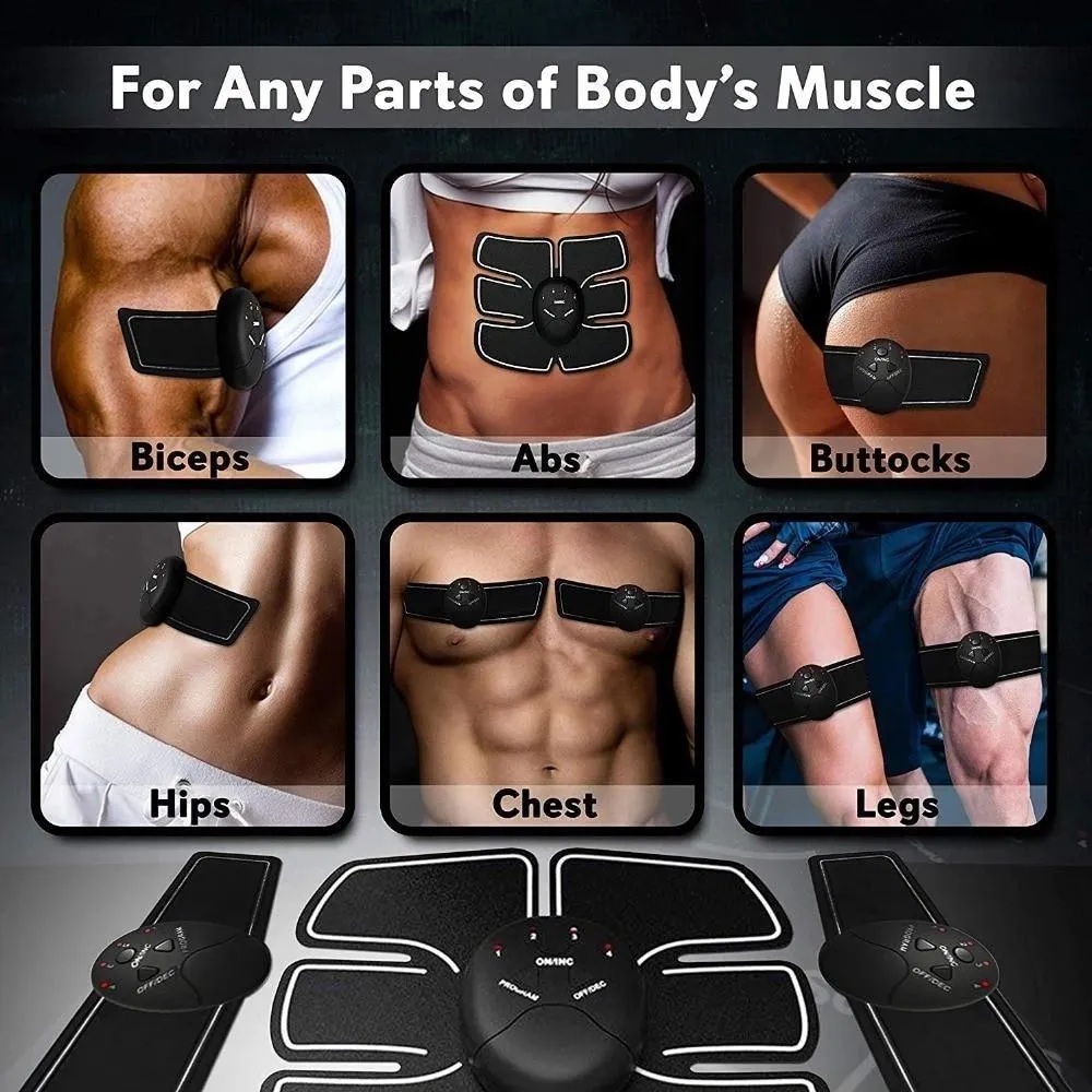 Electric Muscle EMS Stimulator Toner Trainer for ABS Abdomen Arms and Legs