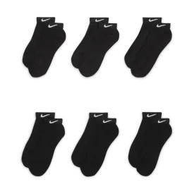Everyday Cushioned Low Socks Dri-Fit (6 Pairs) Pack 'Black'