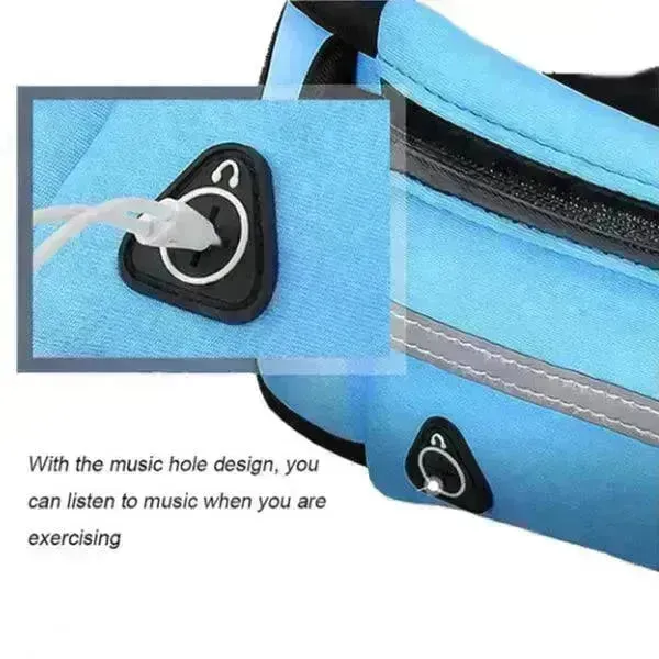 Fitness Waist Bag With Pocket Slim Running Jogging Belt Fanny Pack Bag For Hiking Cycling Workout Sports Gym