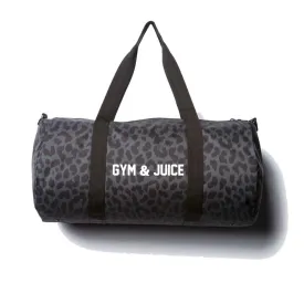 GYM & JUICE [DAY TRIPPER DUFFEL BAG // BLACK CHEETAH]
