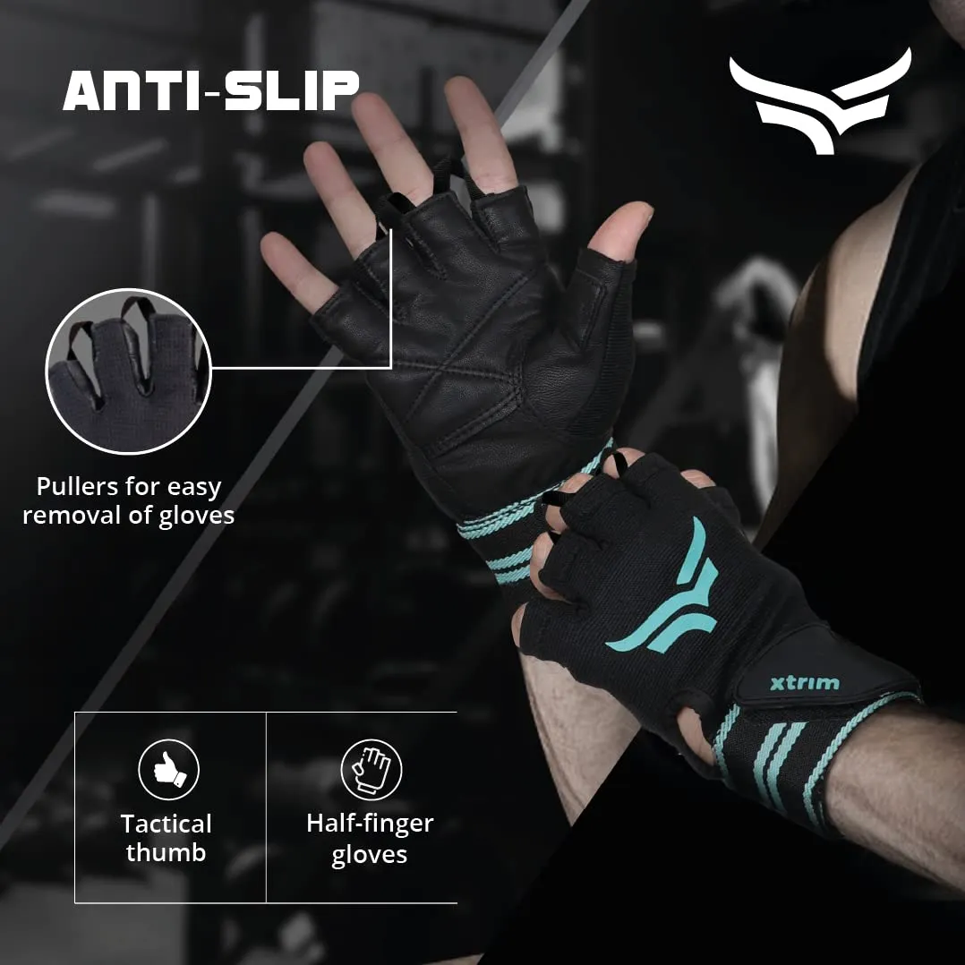 Gym Gloves for Men and Women   Resistance Bands with Non-Slip Grip Handles & Stretchable Bands (BUY 1 GET 1 FREE )
