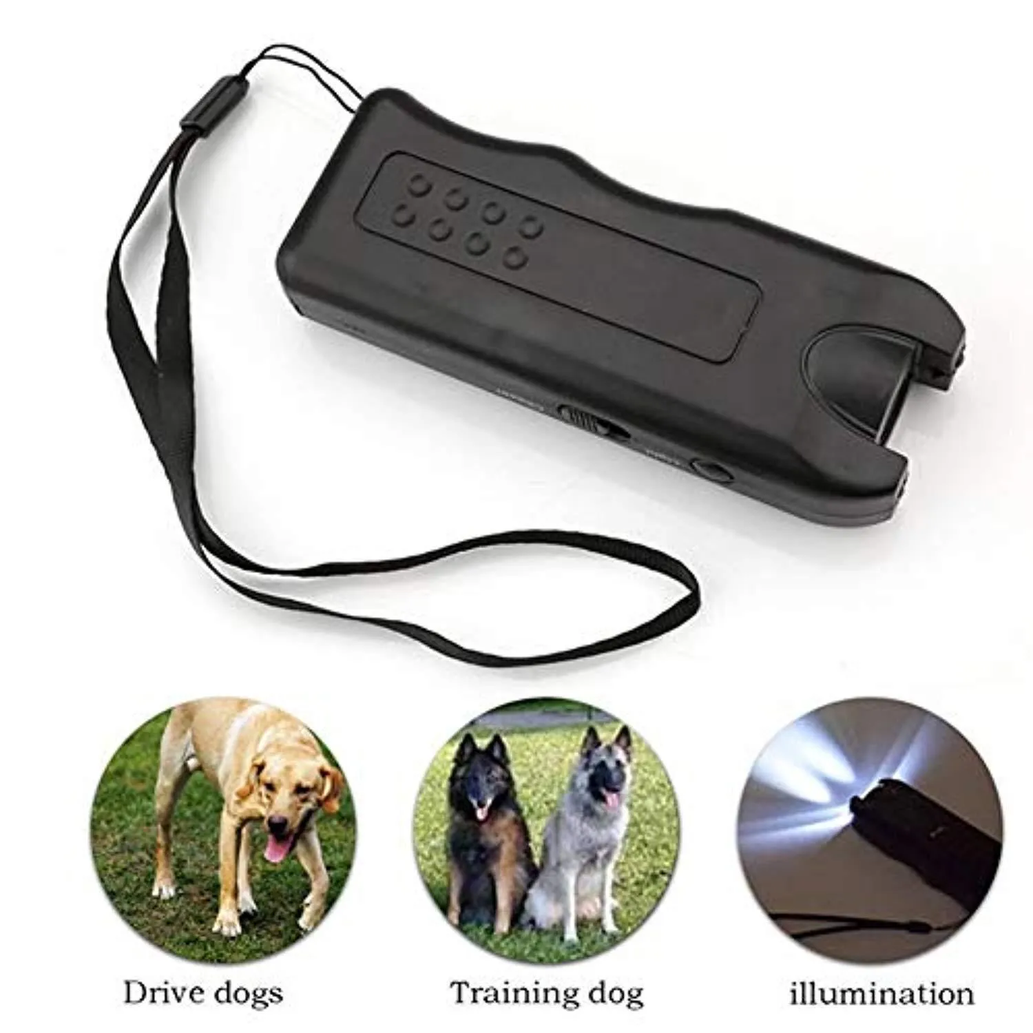 Handheld Dog Repellent, Ultrasonic Infrared Dog Deterrent, Bark Stopper   Good Behavior Dog Training