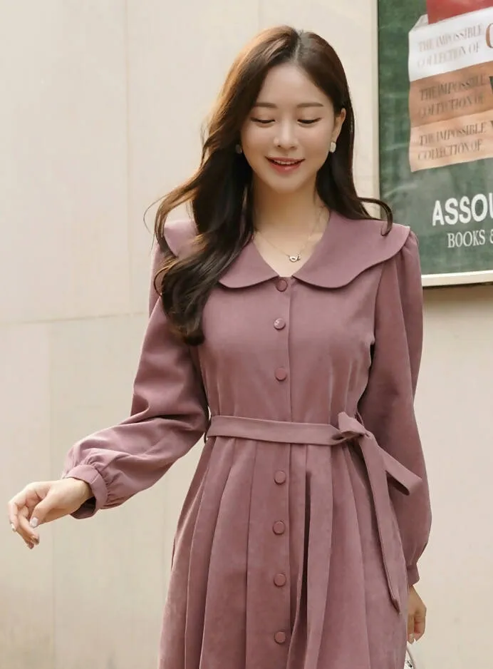 Jumela Color Dress   Belt SET