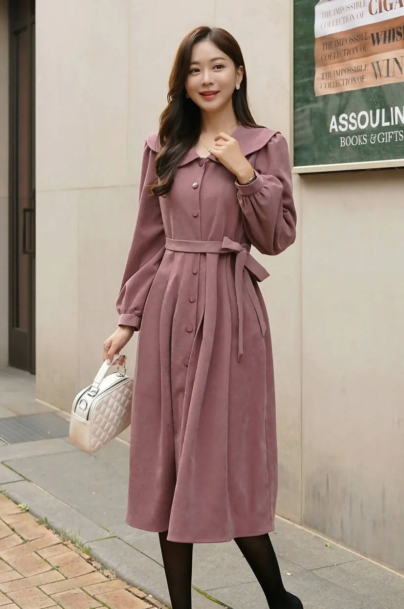 Jumela Color Dress   Belt SET