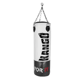 Kango Go Easy Martial Arts Leather 100 CM 30 KG Boxing MMA Black White Punching Bag [WS]