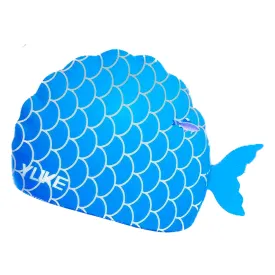 Little Surpise Box, Scales Blue Fishy , Silicone Kids Swim Cap, 5 years -15 years