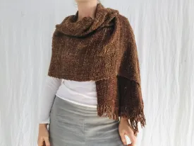 Madagascar Silk Roving Shawl, Wrap, Scarf.