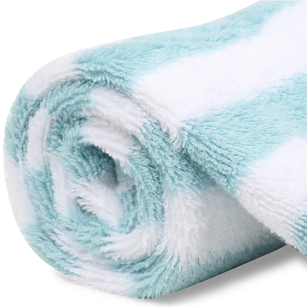 My Milestones Kids Hand Towel - Aqua / White