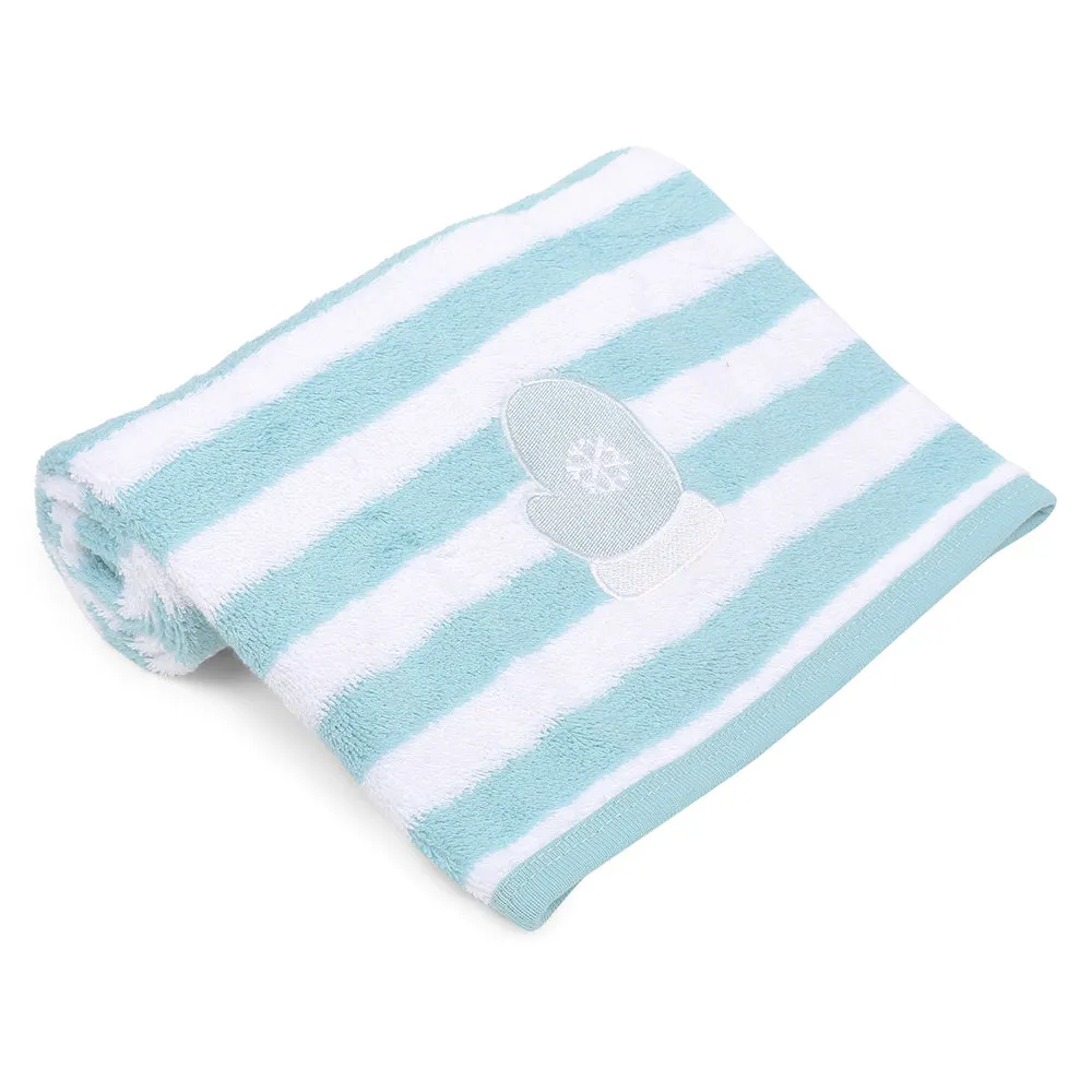 My Milestones Kids Hand Towel - Aqua / White