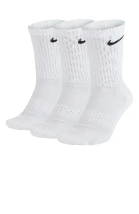 Nike Everyday Cushioned Crew Sock 3 Pairs White