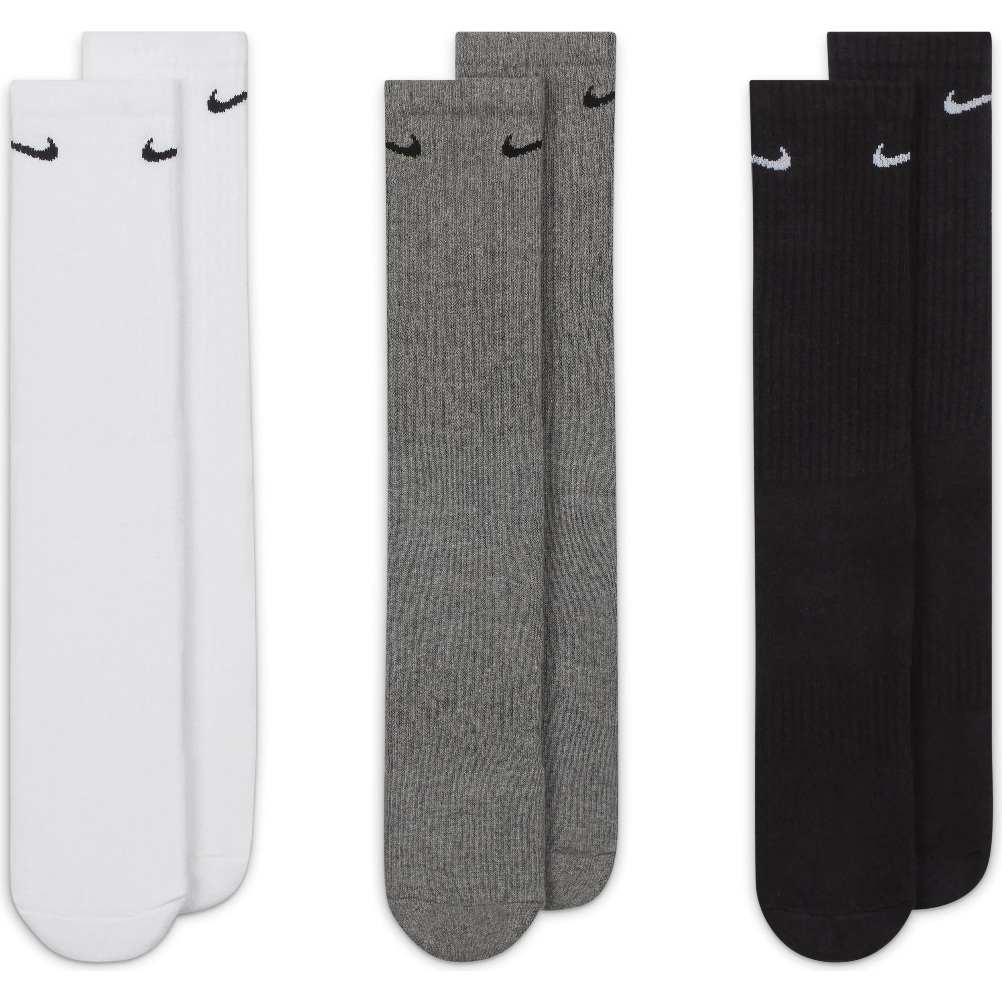 Nike Golf Everyday Cushioned Crew Socks 3 Pack SX7664