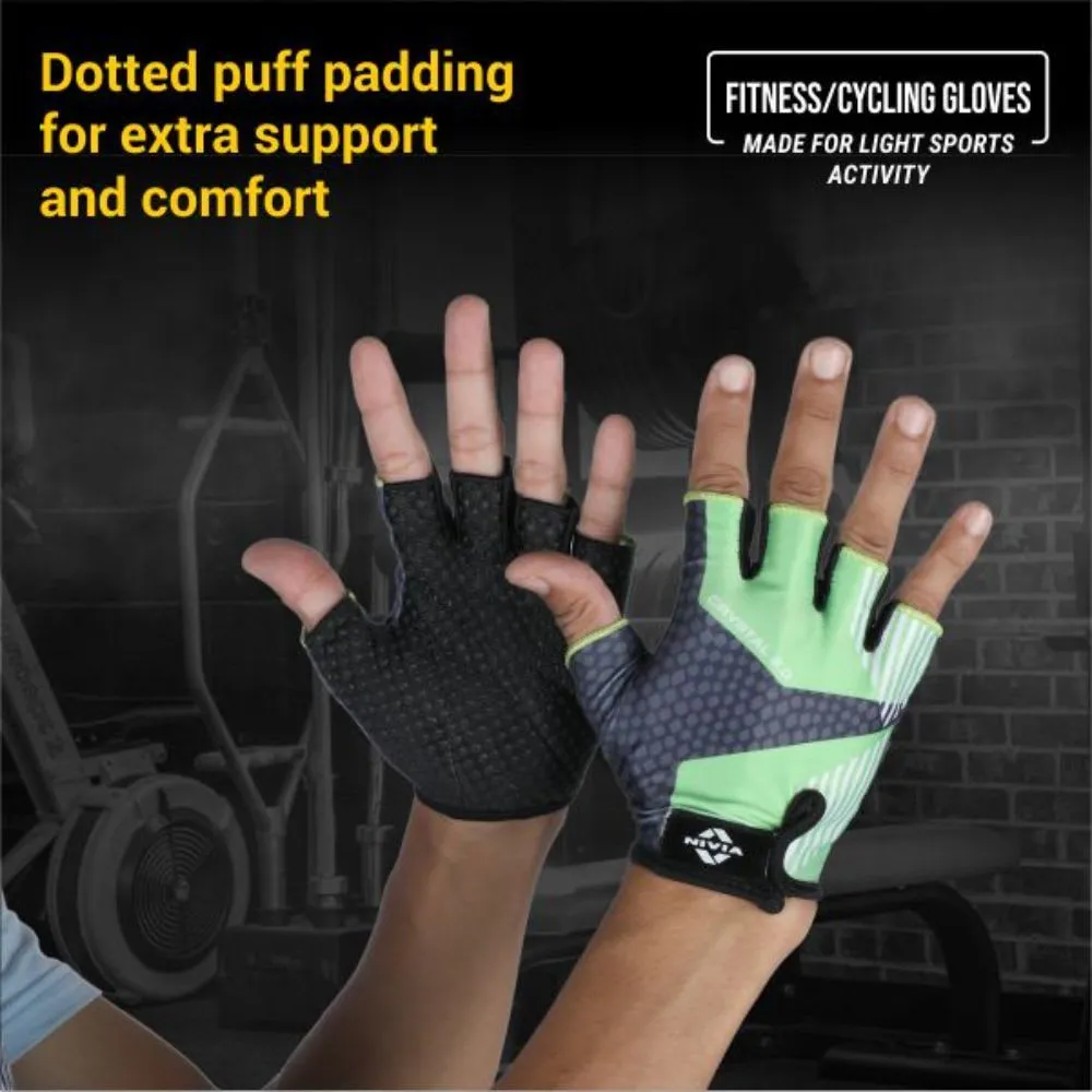 Nivia Crystal 2.0 Fitness Glove Medium - Green