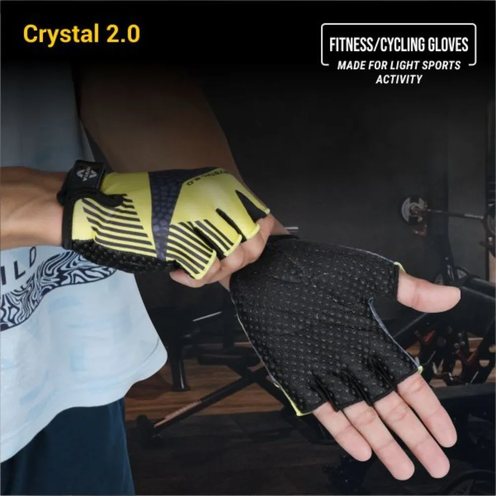 Nivia Crystal 2.0 Fitness Glove Medium - Yellow