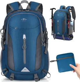 RAINSMORE Hiking Backpack 40L Lightweight Packable Camping Backpack Waterproof Travel Daypack Men Women Hiking Daypack