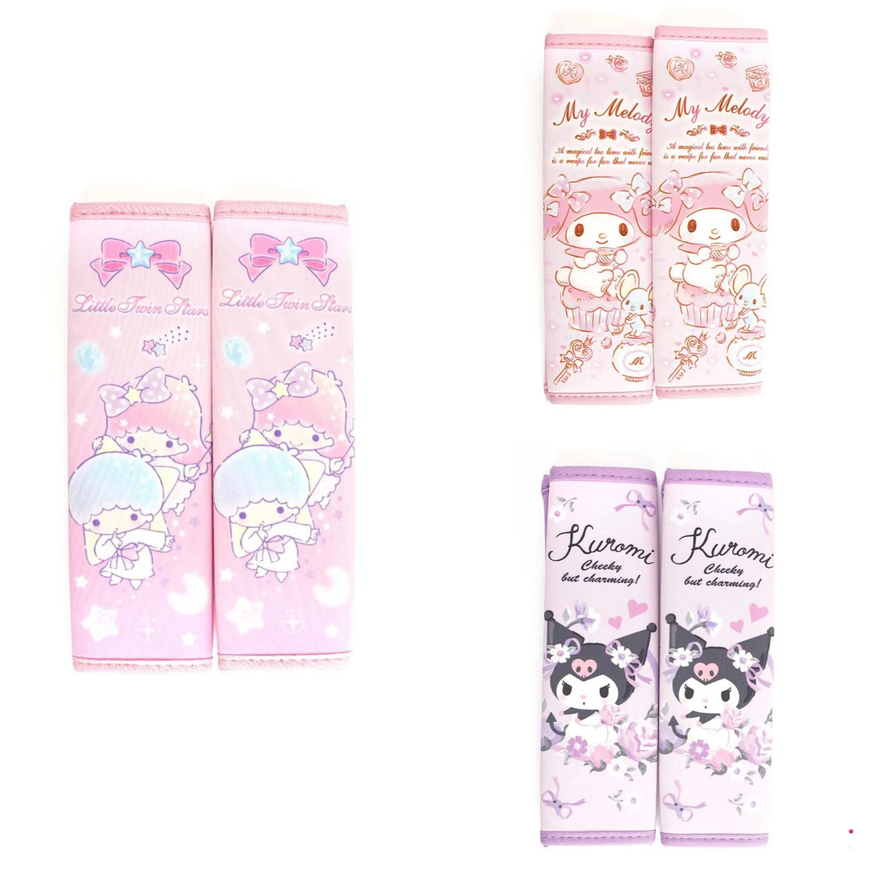 Sanrio Character Car Seat Belt Cover Set