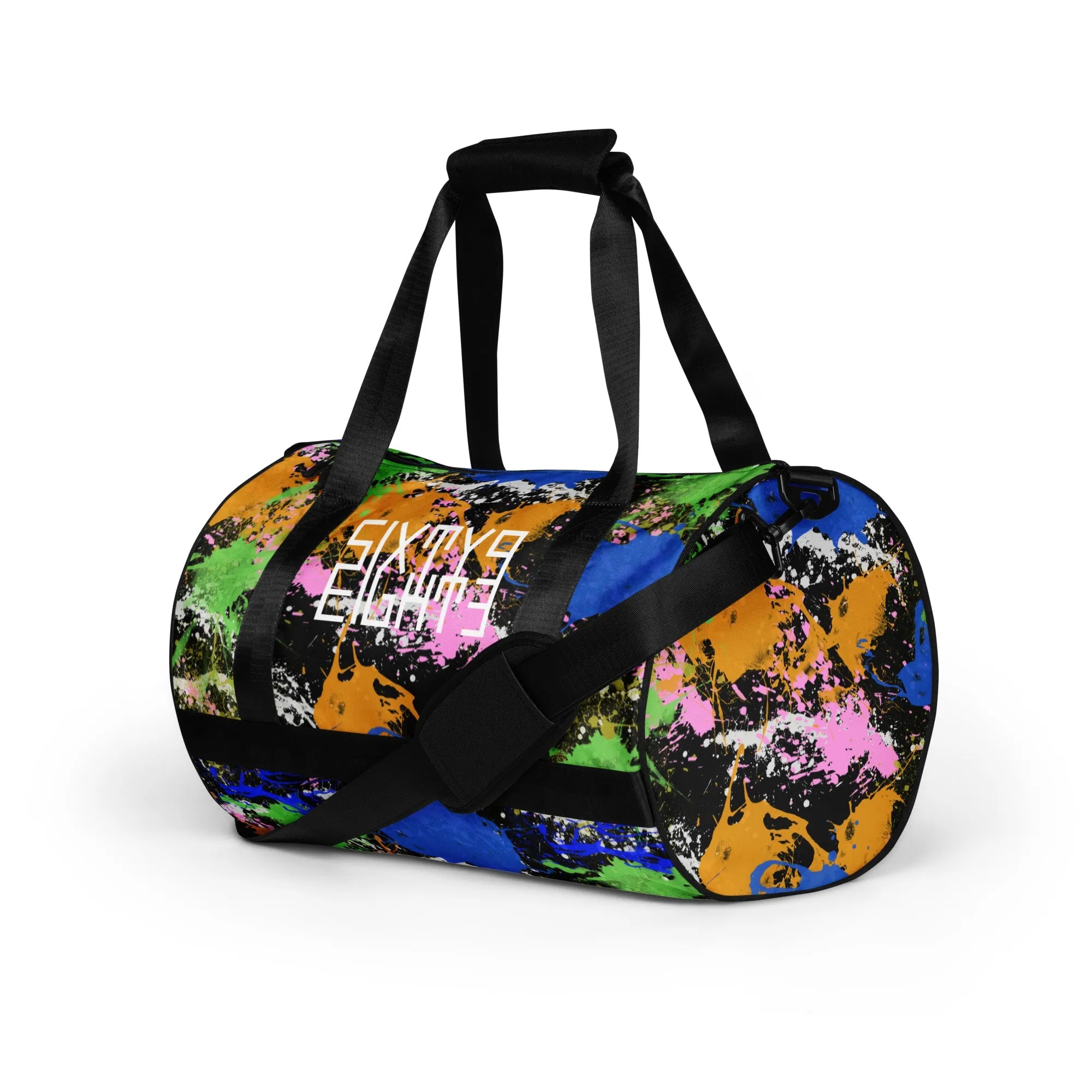 Sixty Eight 93 Logo White Fusion #1 Gym Bag