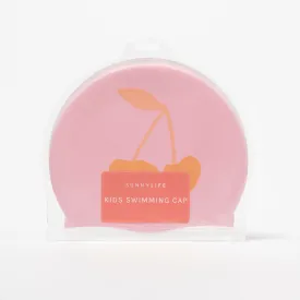 SUNNYLiFE Kids Swimming Cap Cotton Candy Cherry