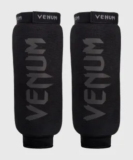 Venum Kontact Shin Guards Without Foot - Black/Black